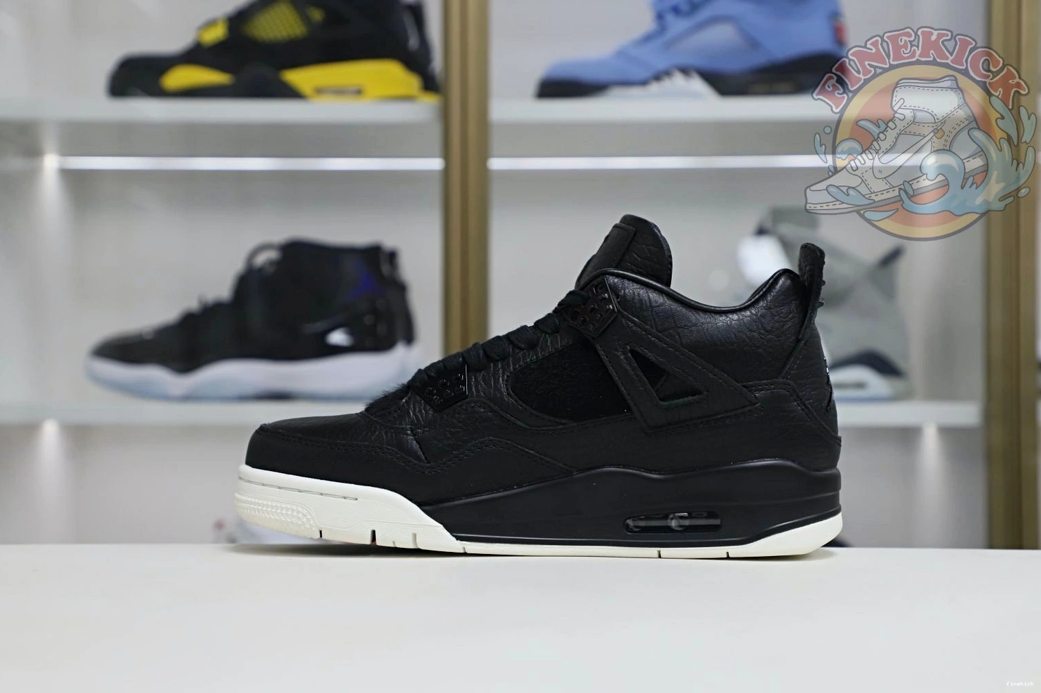 black Jordan retro Air ponyhair 4 Jordan 1018